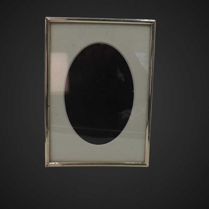 Metalowa ramka szkło owal  b5/092058