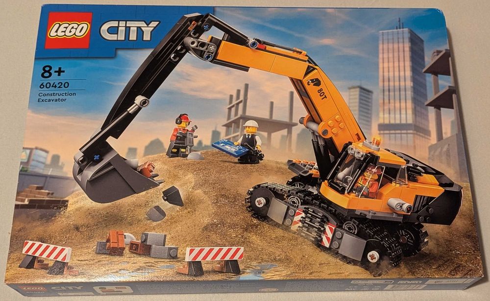 LEGO 60420 City - Żółta koparka