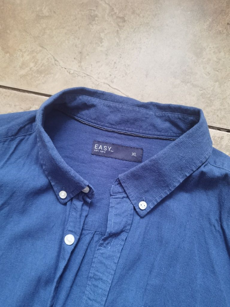 Льняная рубашка мужская  Easy XL