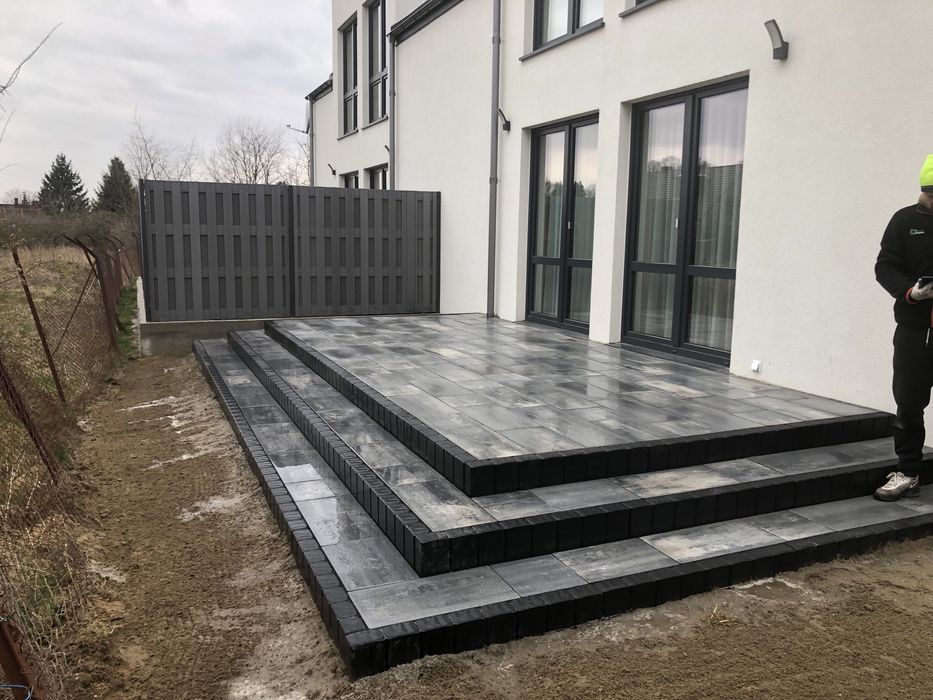 Brukarstwo, ukladanie kostki brukowej/granitowej, tarasy