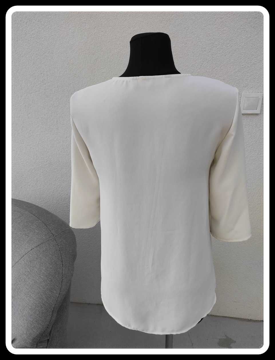 Zara basic biała bluzka koszula damska XS 34 oraz 36 S