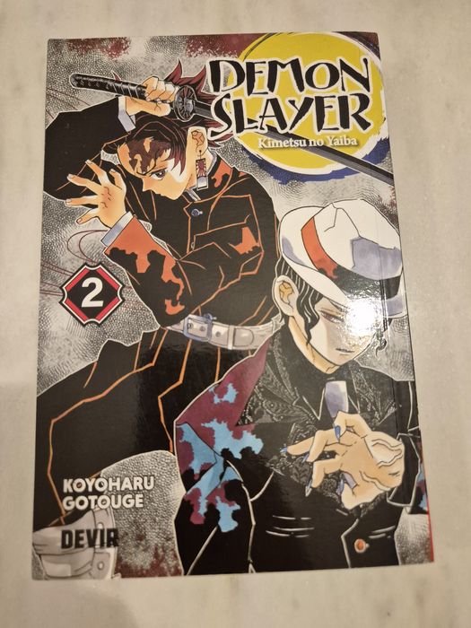 Lote 2 livros Demon Slayer