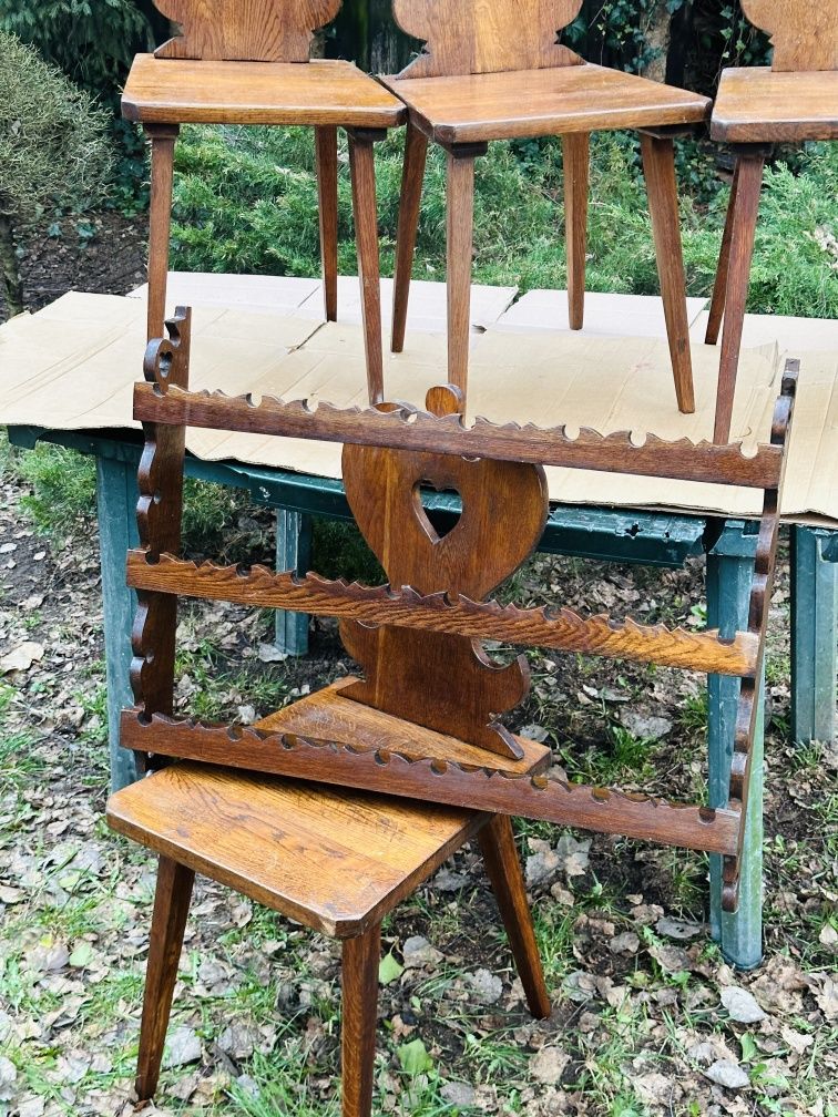 Stół Krzesła Dębowe