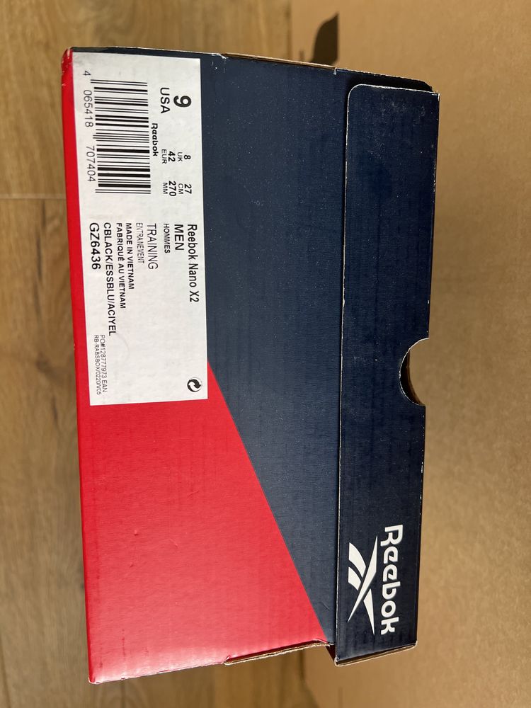 Reebok pudełko po butach - oryginalne, Nano X2