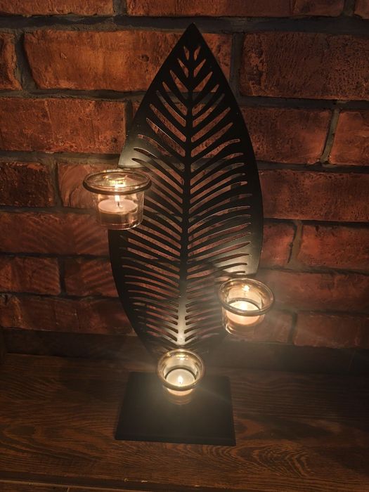 Świecznik liść Home&You