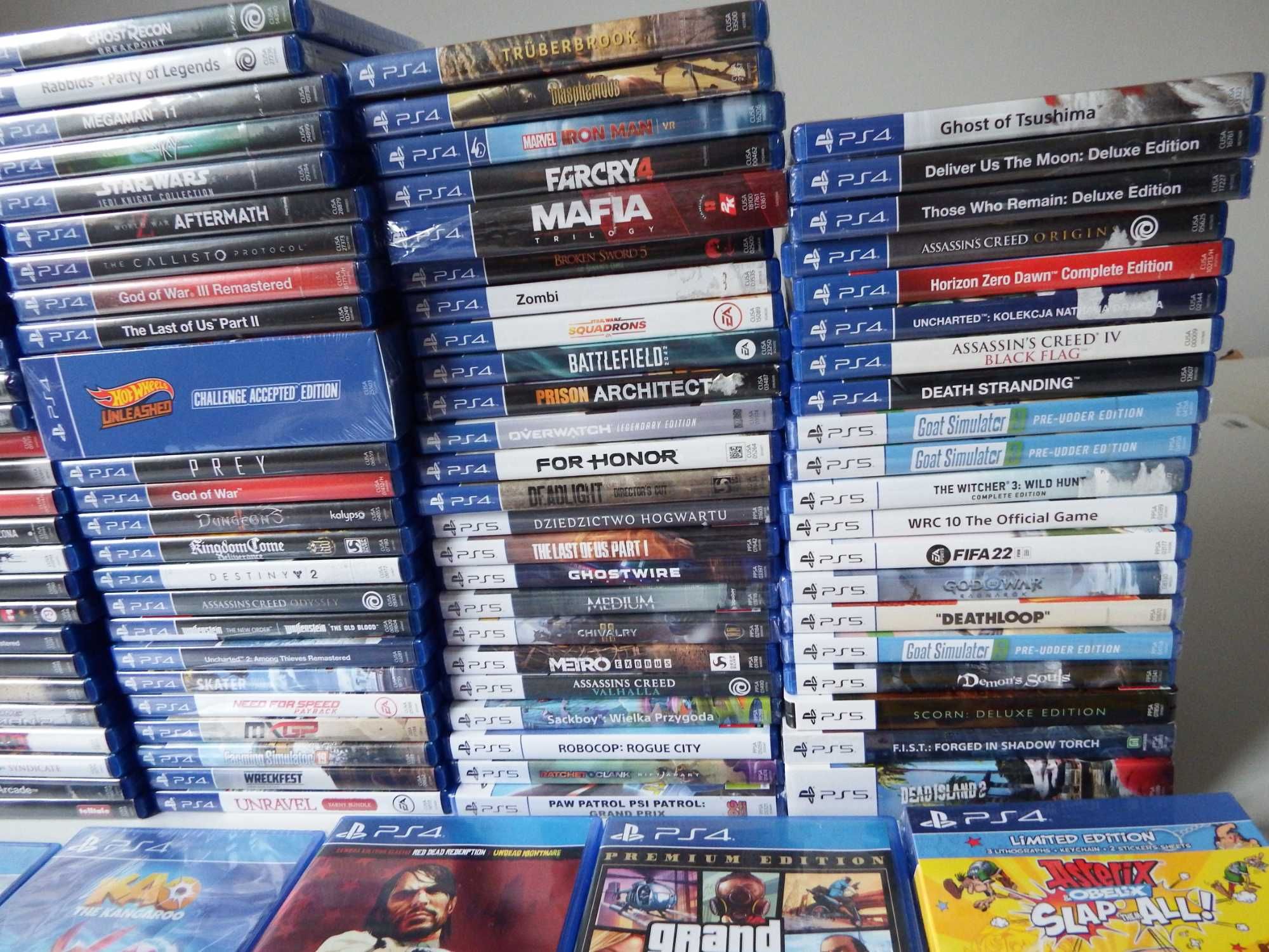 PS4 PS5 WORMS Crash SIMS LEGO Sackboy Robocop RDR GTA5 inne