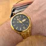 Seiko złoty automatyczny SNKN48 reedycja super prezent duży