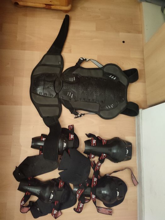 Zestaw ochraniaczy Enduro cross garb łokcie kolana zbroja moto plecy