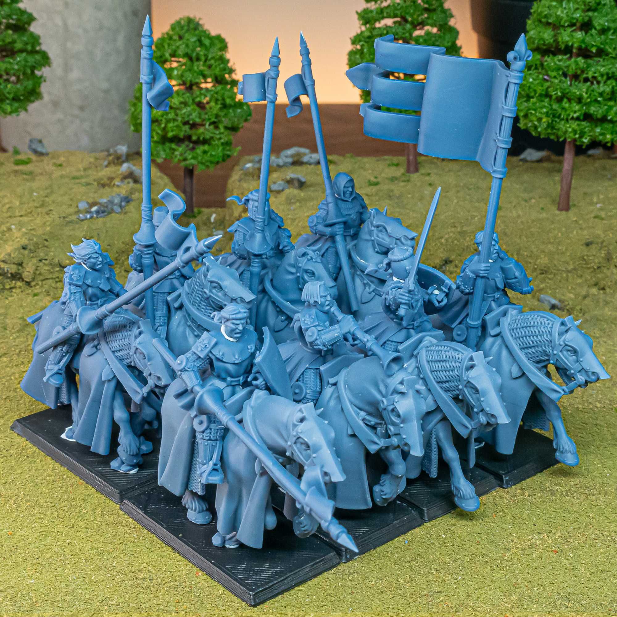 Young Knights of Gallia - WFB ToW AoS - Highlands Miniatures x5