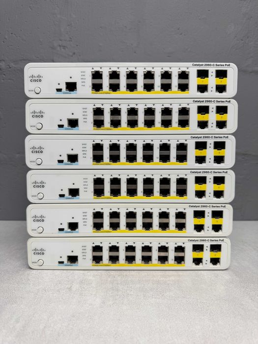 Коммутаторы 12 Poe Cisco Catalyst WS-C2960C-12PC-L безнал/гарантия