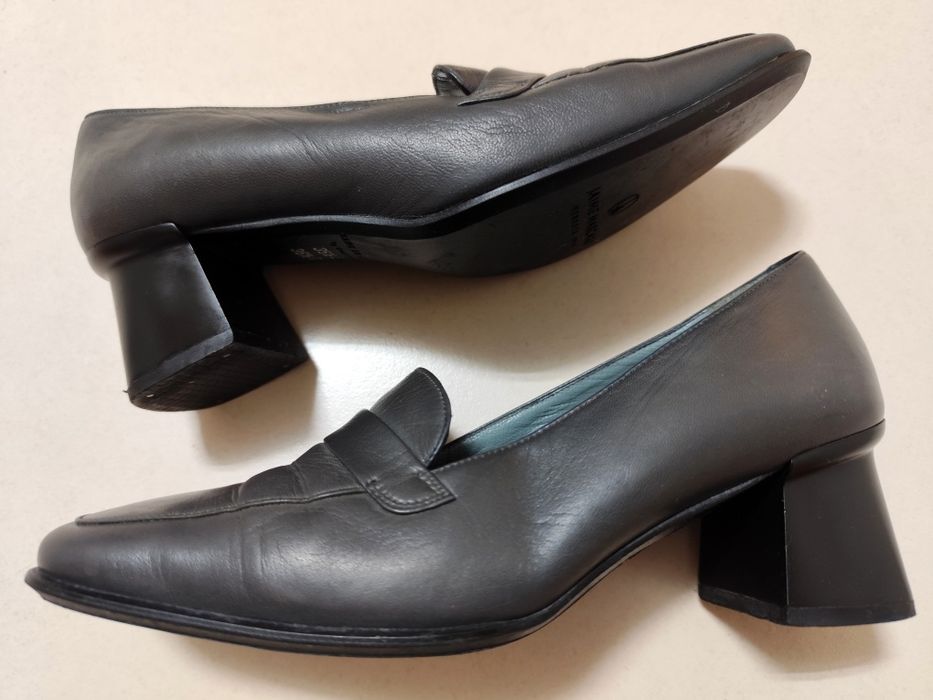 Sapatos cinzentos em pele genuína para Mulher (Tam. 36.5)