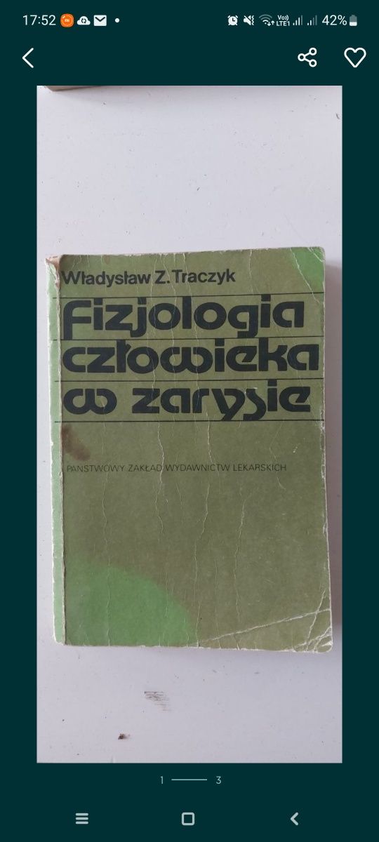 Fizjologia czlowieka w zarysie Władysław Traczyk