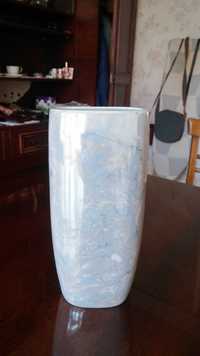 Oryginalny marmurkowy wazon - porcelana Wałbrzych - sygnowany !!
