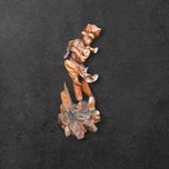 Vintage chińska orientalna Rzeźba drewniana figurka b41/062184