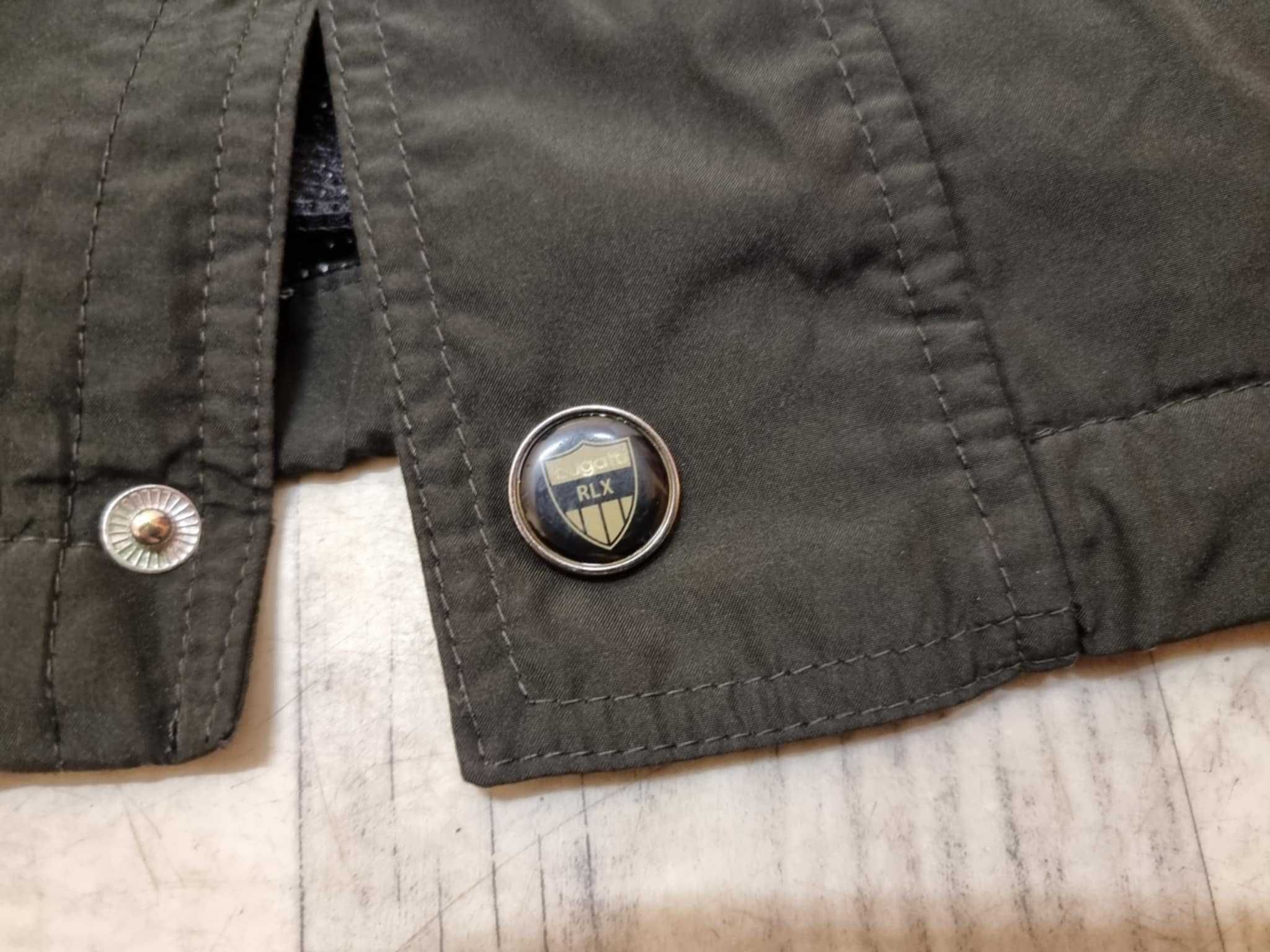 Kurtka gore tex przejściowa Bugatti M/ L (25) ciemnozielona parka