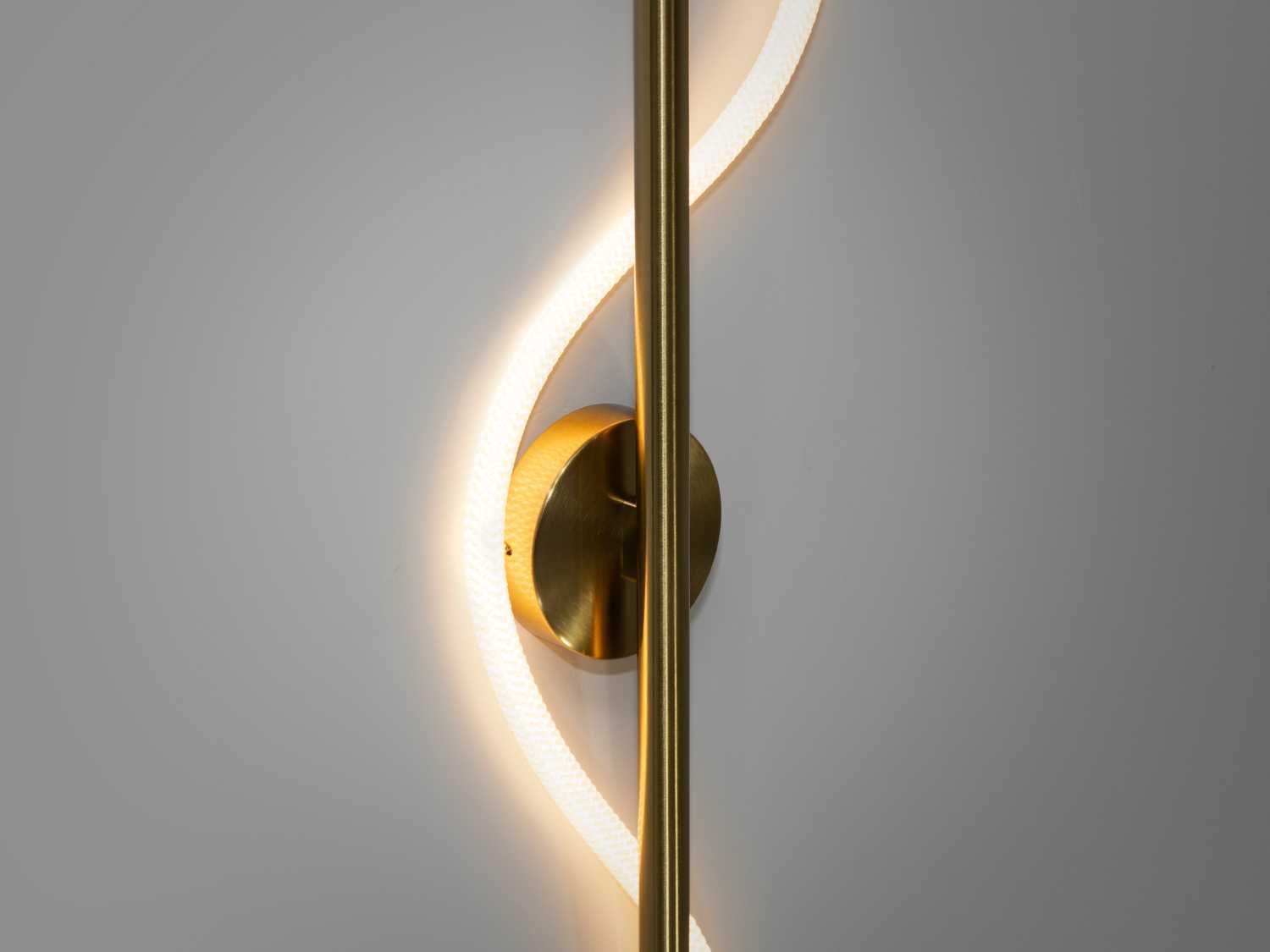Стильний LED світильник шланг серії "Ropelight", золото, 14W 9607-GAB