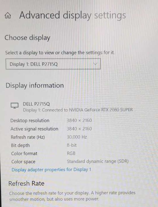 Монітор Dell P2715Qt 27" Ultra HD 4K IPS LED РК 16:9 HDMI 75 Гц