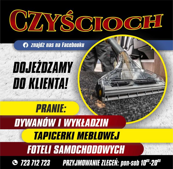 Pranie Tapicerki Meblowej, Dywanów/Wykładzin Zapraszamy !