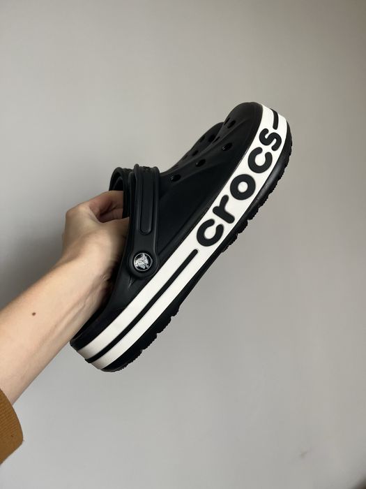 Крокси чорні баябенд crocs bayaband black