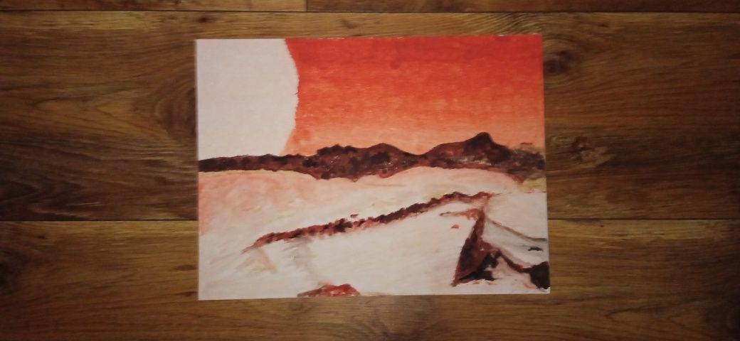 Obraz pt mars (farby akrylowe)