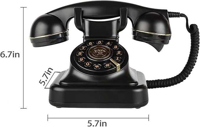 Retro klasyczny telefon stacjonarny przewodowy do domu biura hotelu