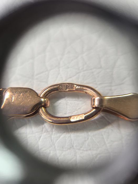 Цепочка золотая новая 61 см