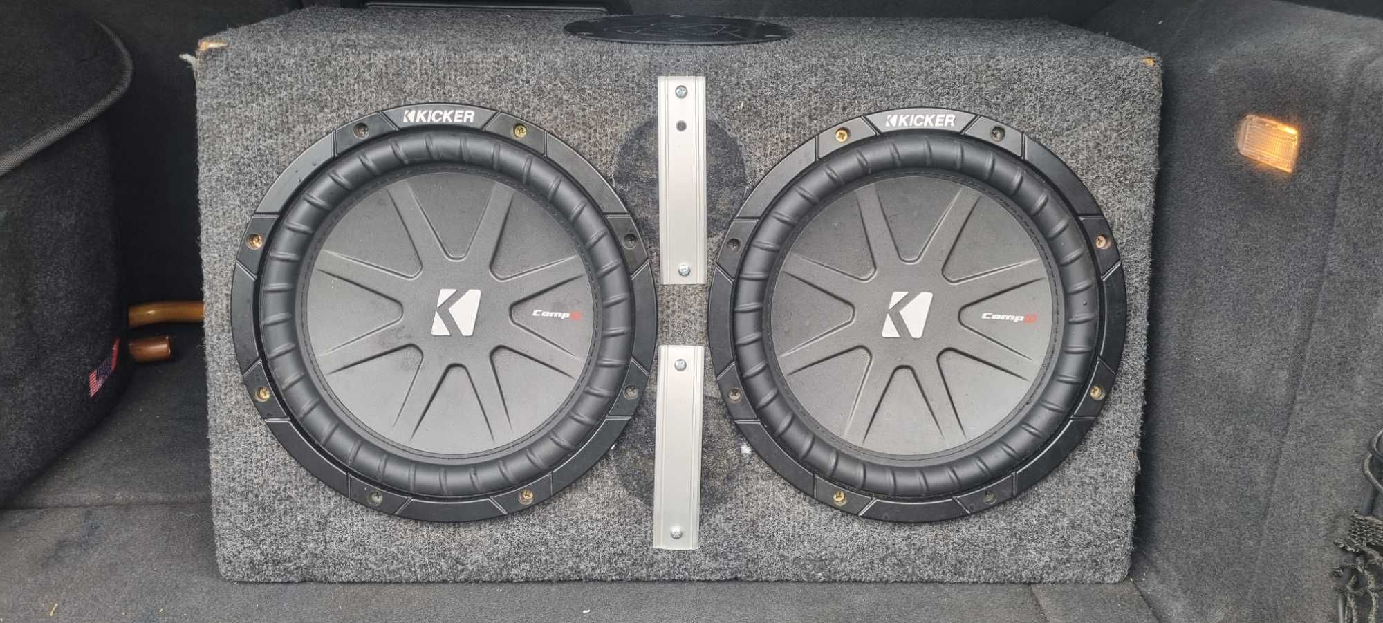 Subwoofer, skrzynia basowa, tuba 2 x KICKER CompR (25 cm) 800RMS!!!