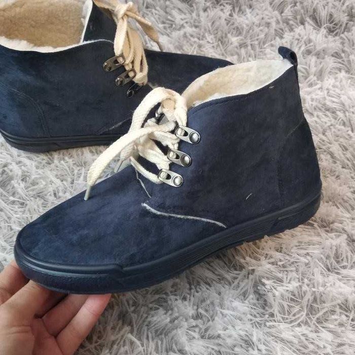 Жіночі чорні зимові кросівки, черевики, 36-39рр