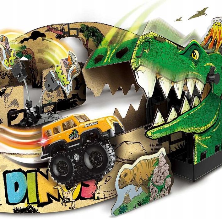Vtech Tor Wyścigowy Dino Adventure Z Kartonu Z Recyklingu