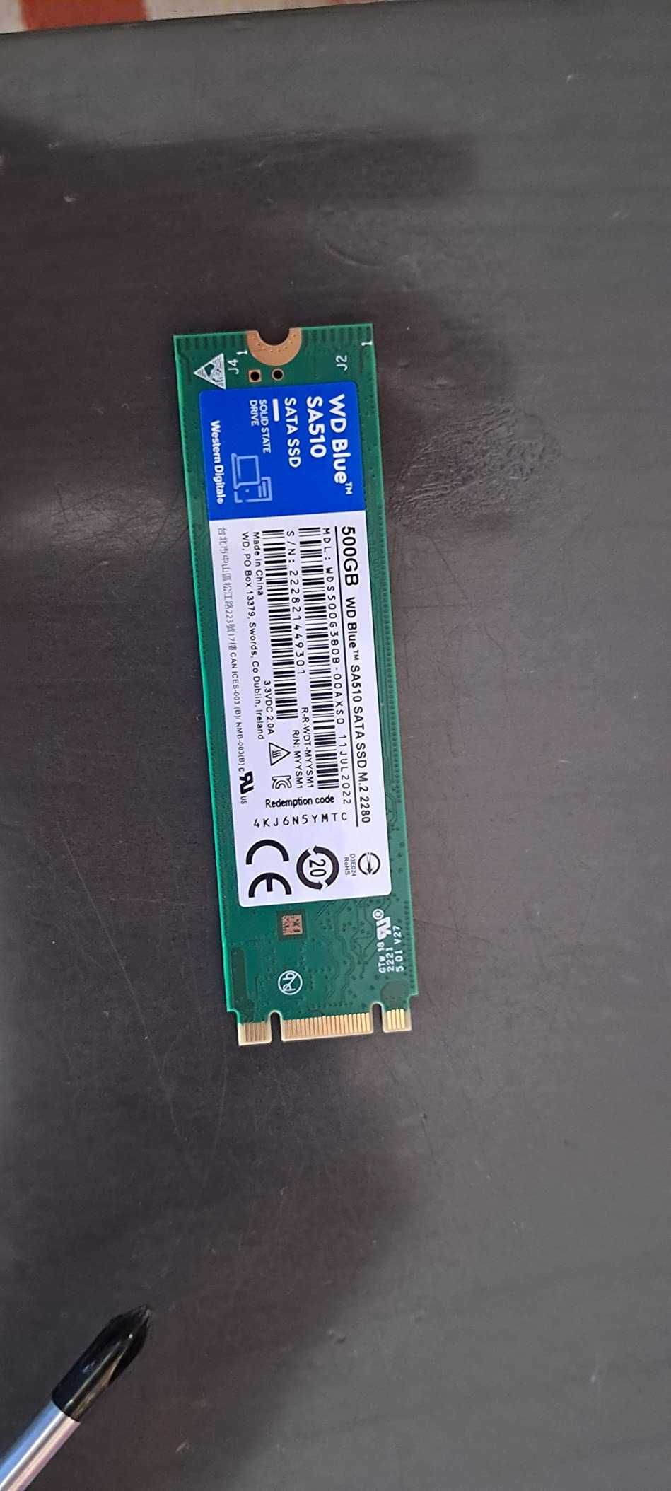 Vendo Disco SSD WD Blue 1TB (Como Novo, nunca foi aberto)