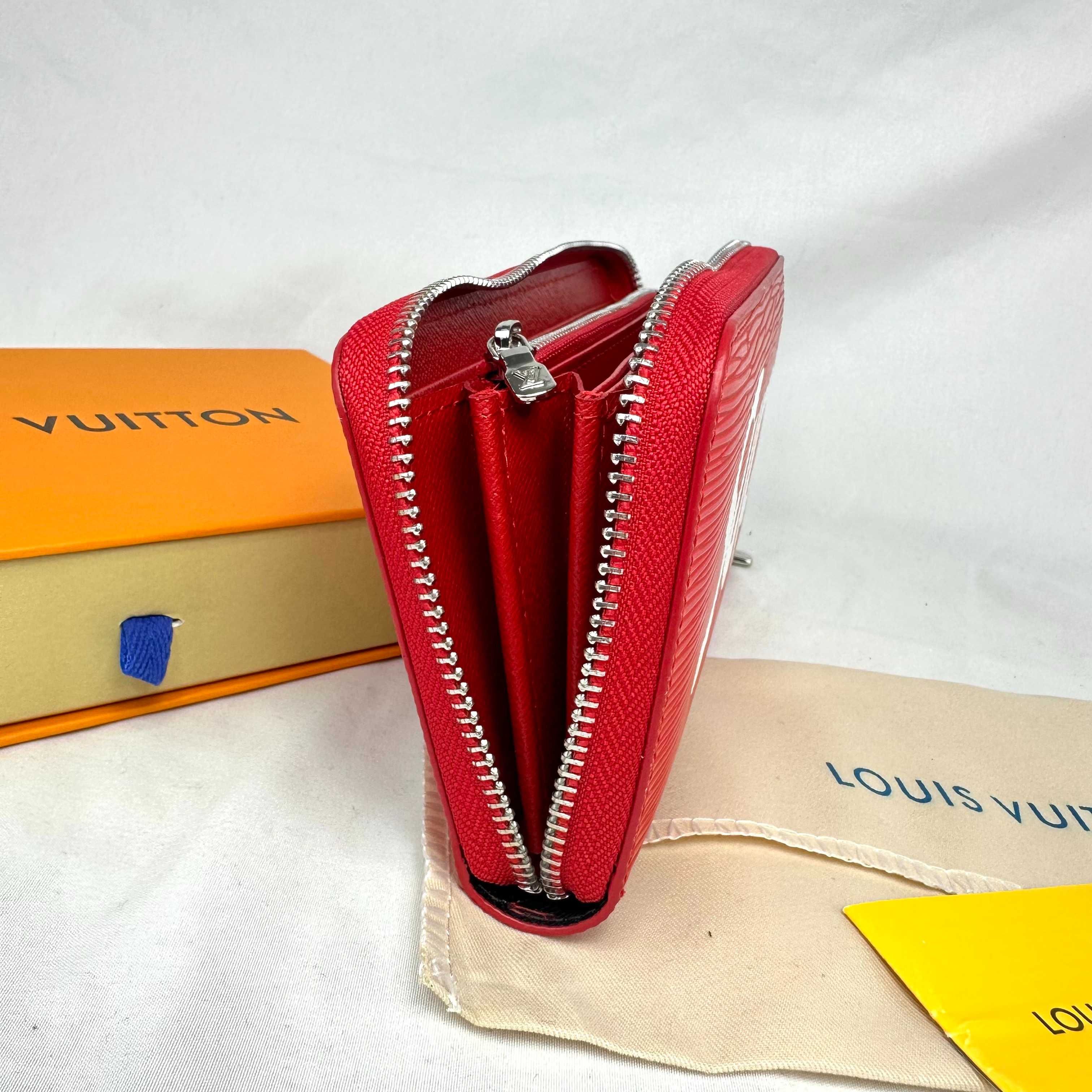 Portfel Supreme Collaboration Long LOUIS VUITTON czerwony