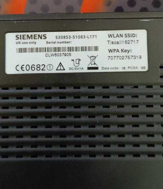 Роутер Siemens Gigaset SE587 WLAN dsl