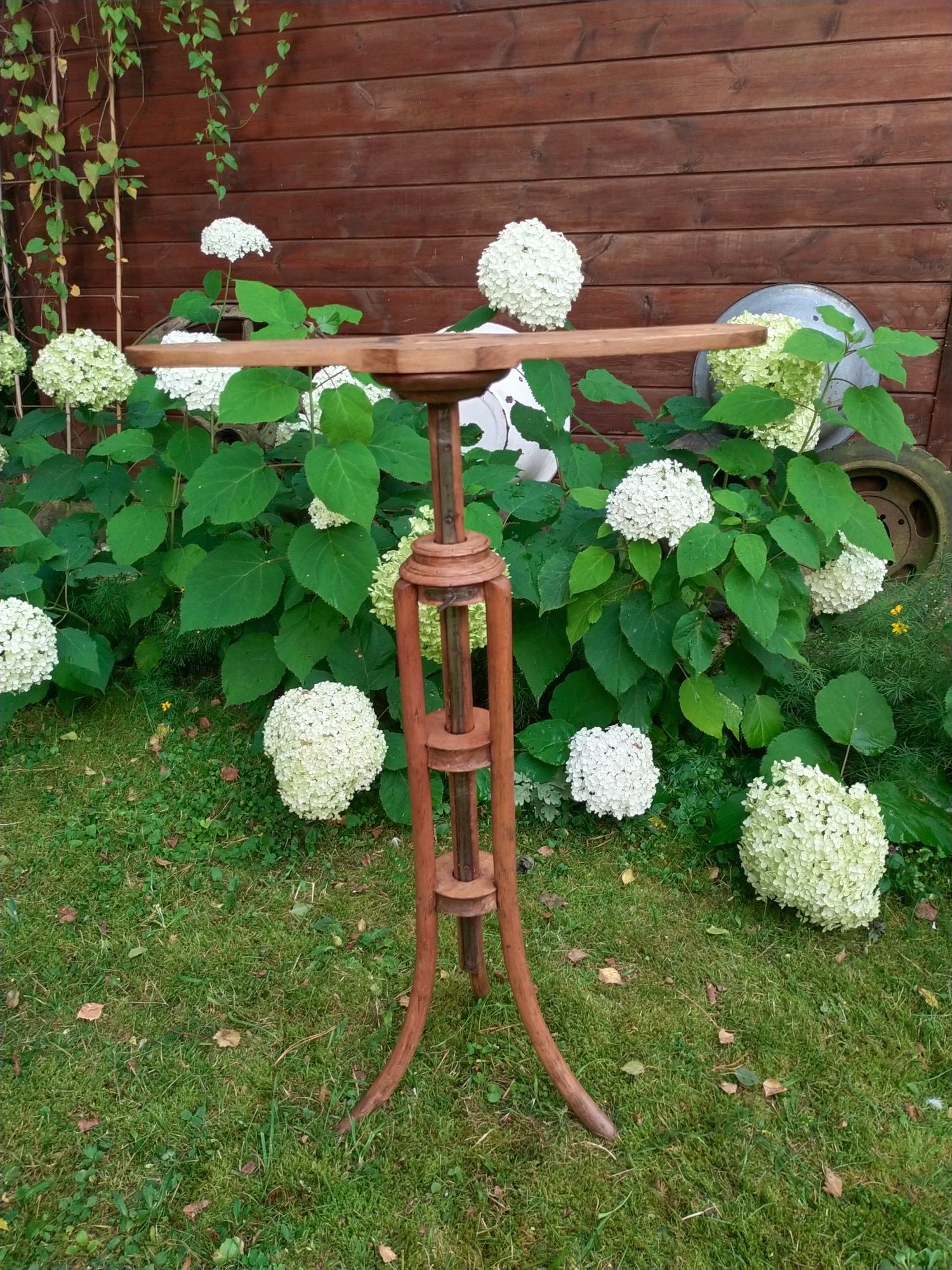 Wyjątkowy stary kwietnik stojak na kwiaty prl retro dizajn