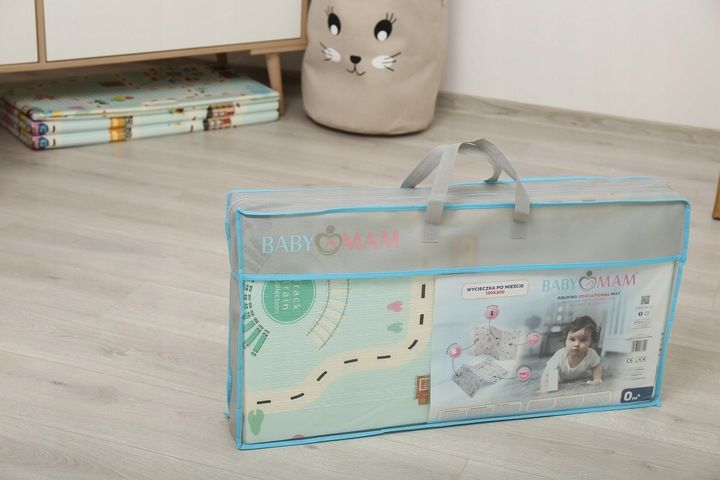 Mata Piankowa Edukacyjna Składana Dla Dzieci Dwustronna 150x200 Babyma