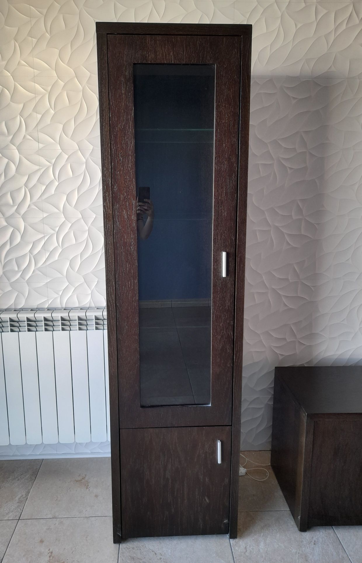 Armário com porta de vidro