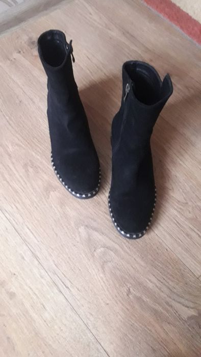 Ботинки замш на байке