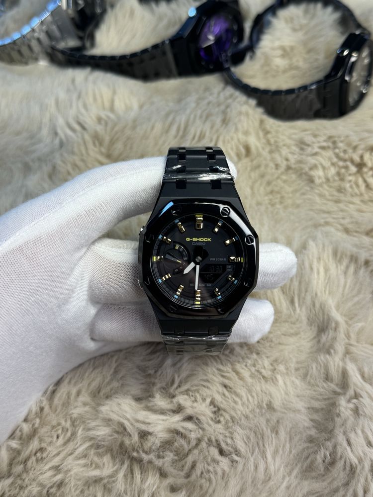 Casio G Shock 2100 black . Custom годинни. Оригінал , металевий корпус