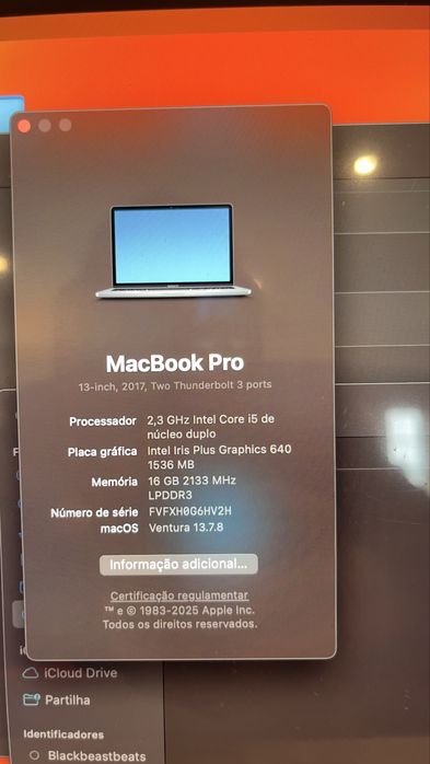 Macbook Pro i5 2017