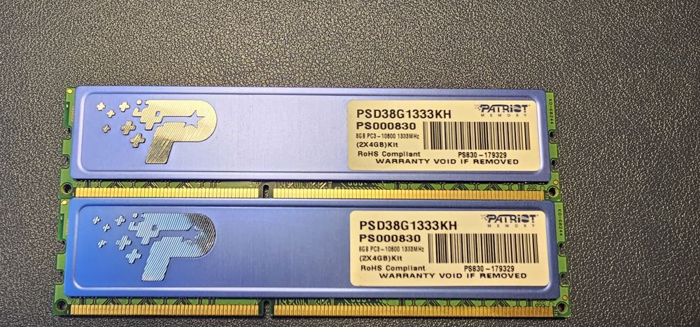 Pamięć RAM DDR3 8GB (2×4) 1333MHZ