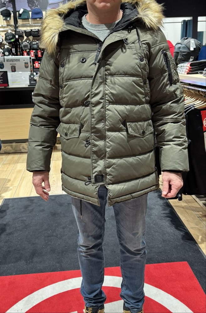 Kurtka zimowa Pitbull parka męska z kapturem Kingston ll