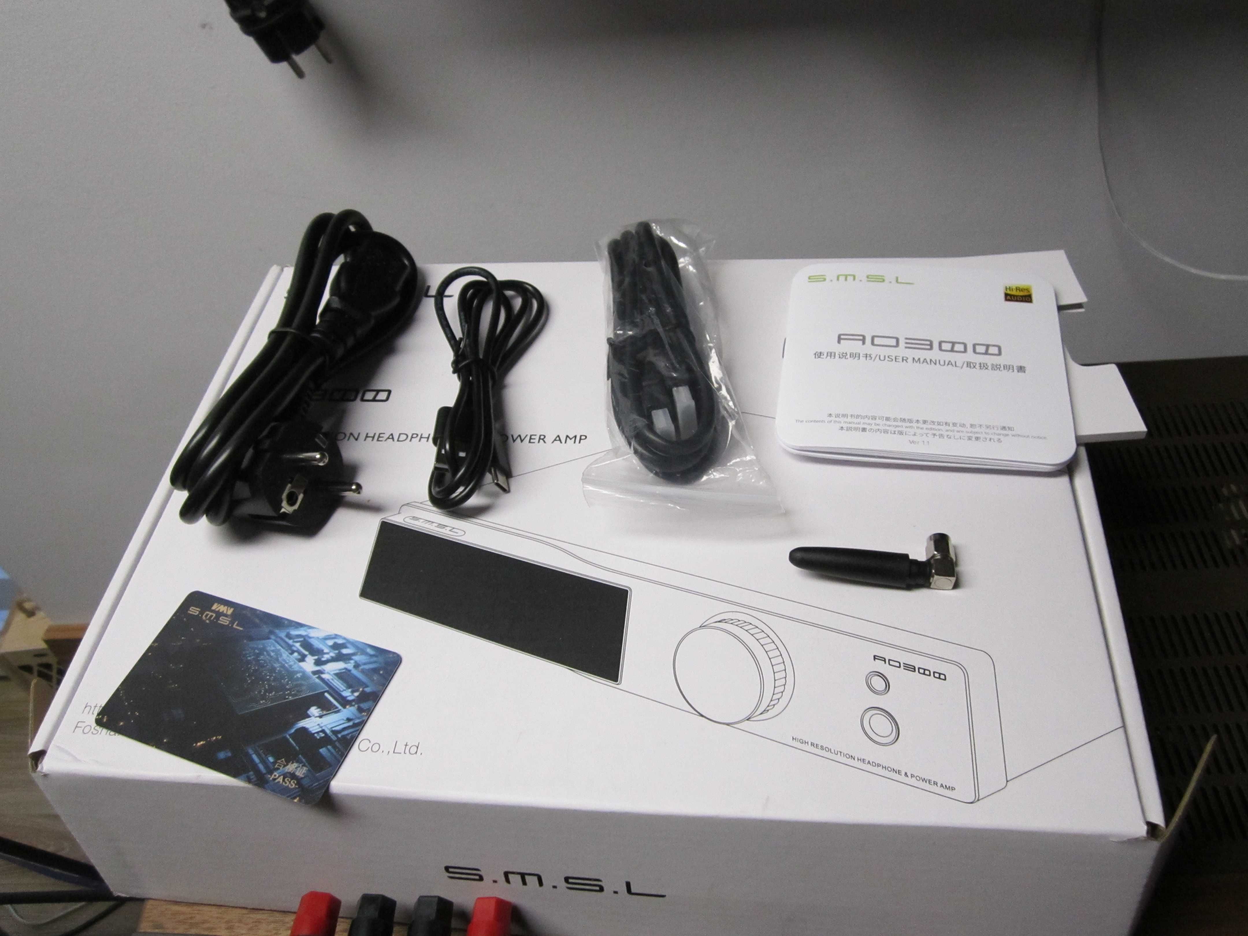 SMSL AO300 Wzmacniacz stereo DAC 2.1CH 165Wx2 8 korektorów dźwięku