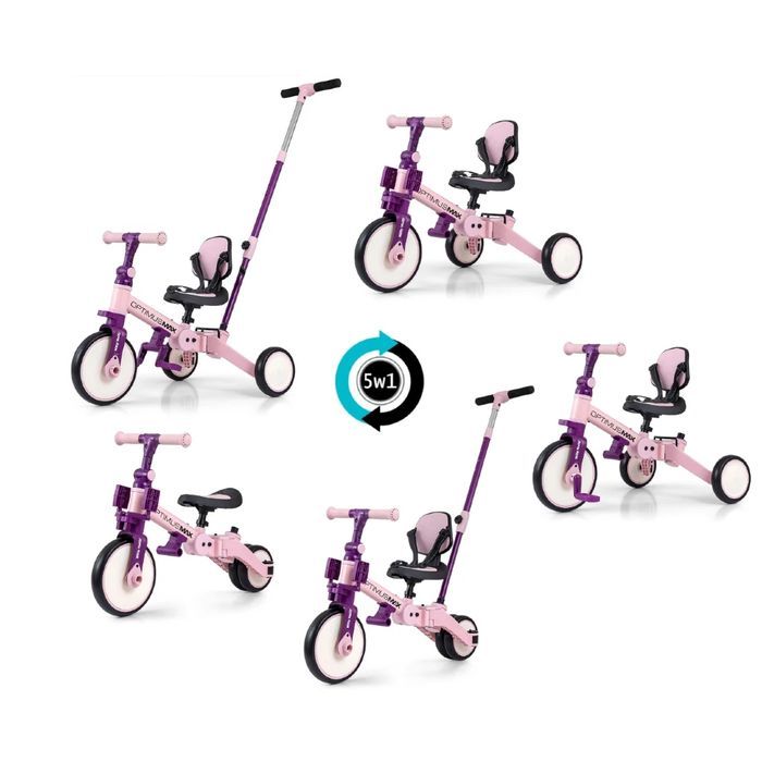 Milly Mally Rowerek 5w1 Optimus Max Pink