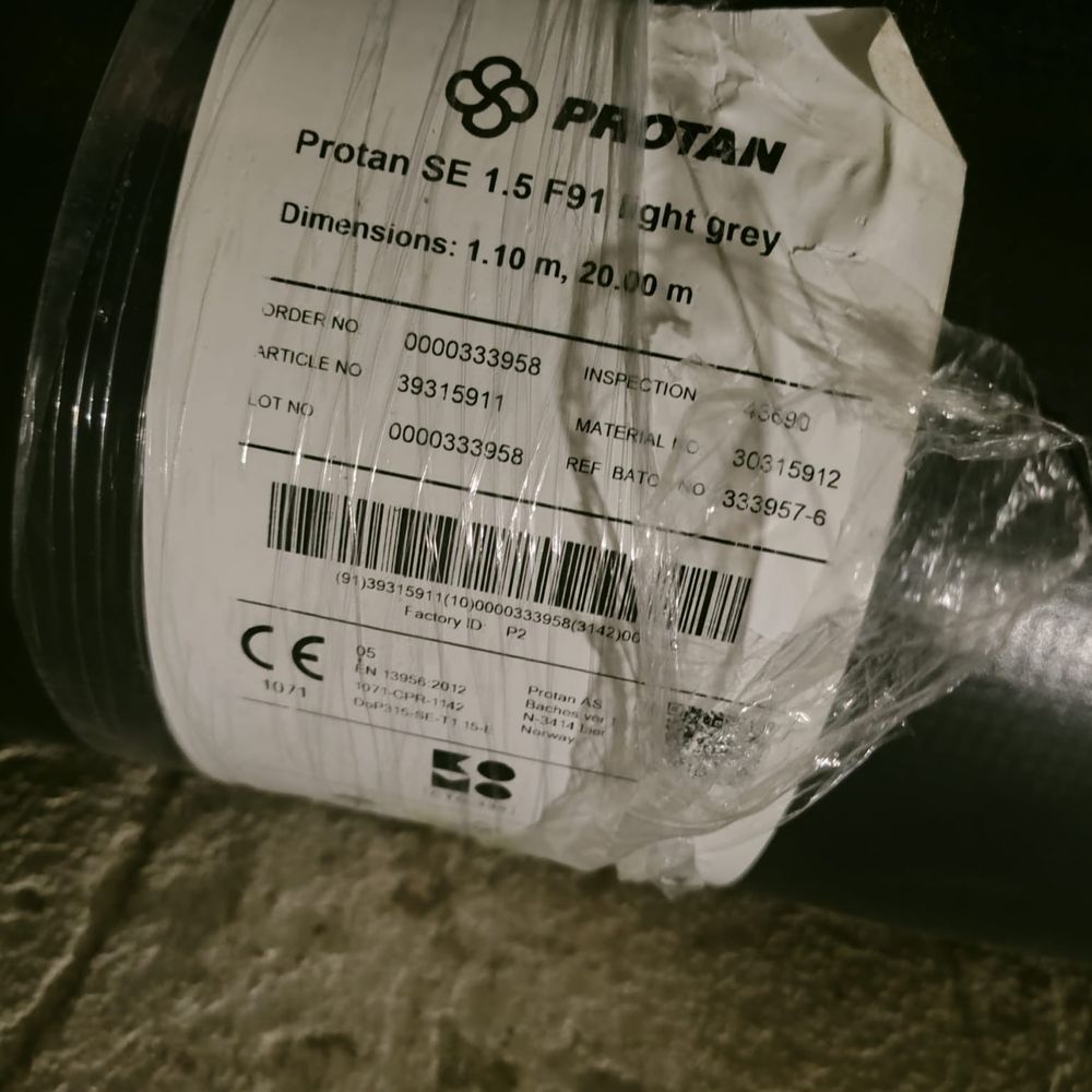 Membrana Protan SE 1,5mm jasnaszary 44m2