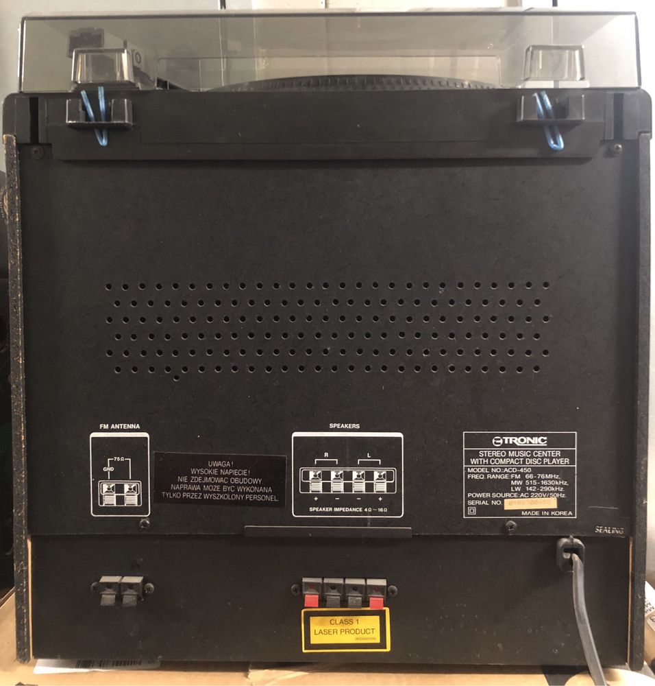 • Tronic ACD-450 Wieża Magnetofon Radio Odtwarzacz CD Wzmacniacz Audio