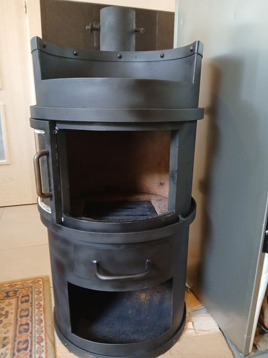 Salamandra a lenha como nova pouco uso possível entrega