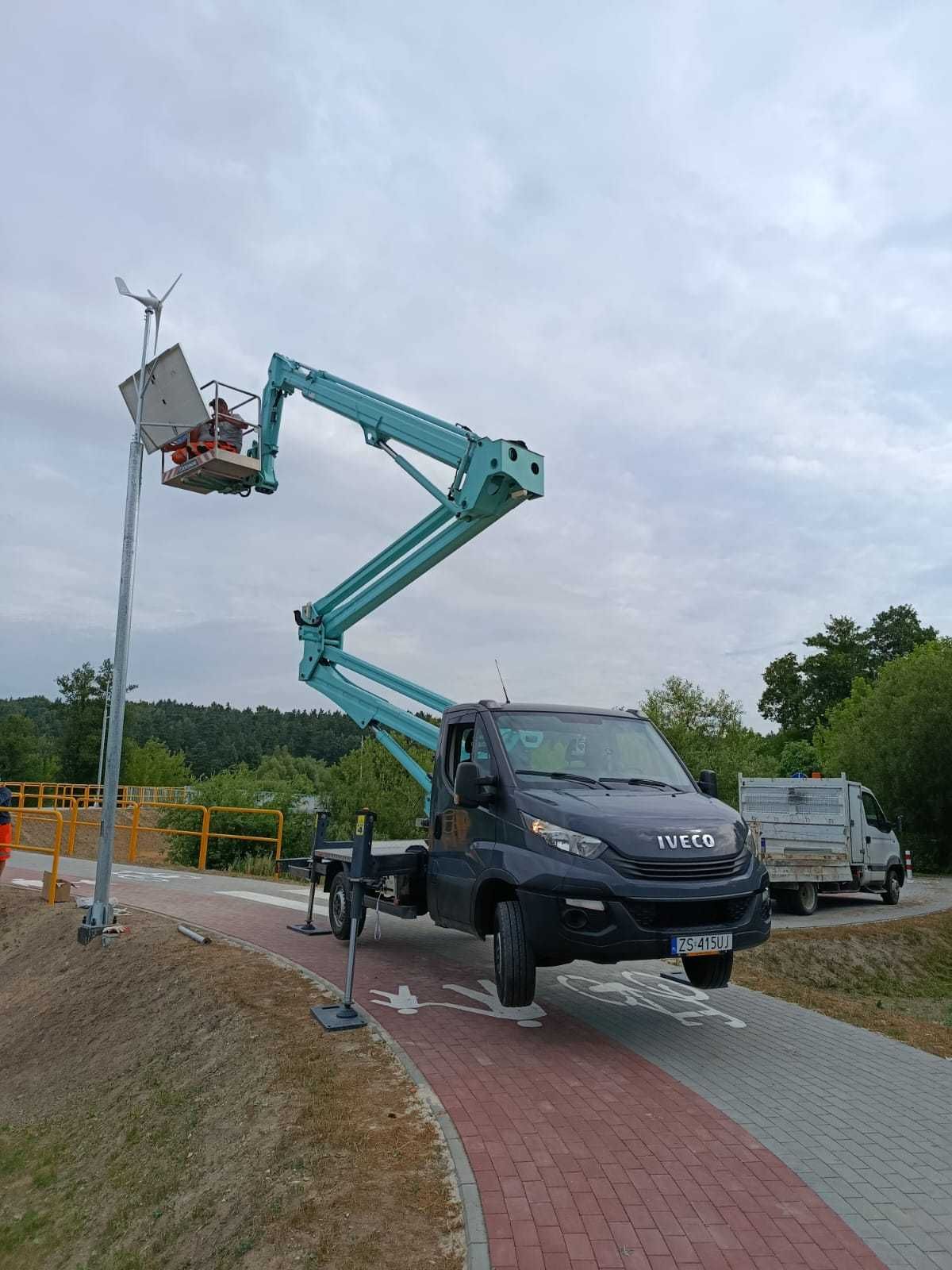Usługi podnośnikiem koszowym, zwyżka 21m. Podnośnik koszowy Najtaniej!