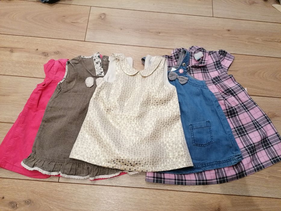 Zestaw 5 sukienek Lupilu, H&M, Reserved