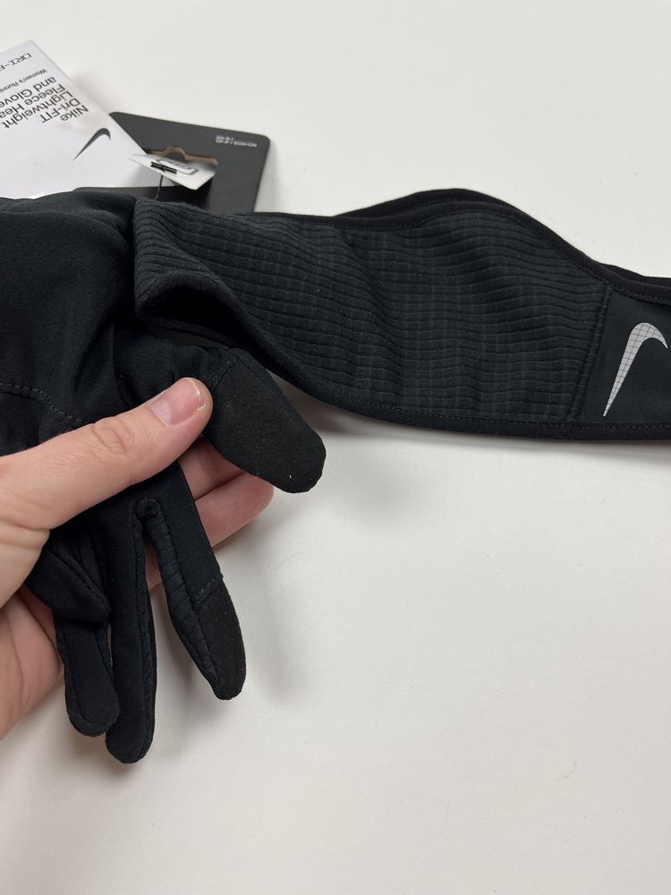 Nike Dri-Fit Leightweight Fleece Headband and Glove Set