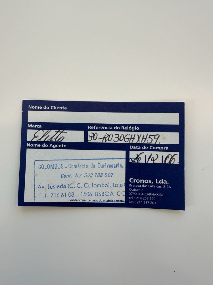 Relógio Eletta Cronógrafo