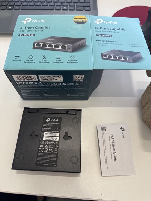 Tp link 5 port gigabit easy smart switch tl sg105 e